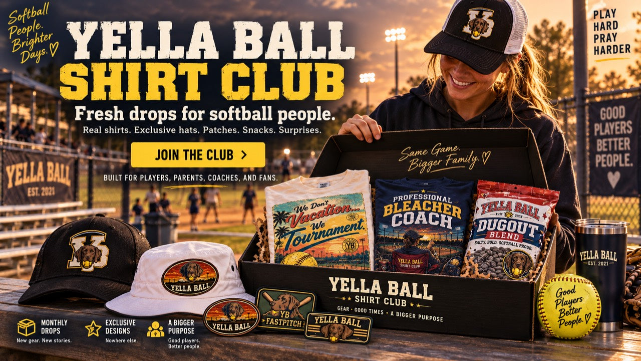 Yella Ball Shirt Club: fresh drops for softball people